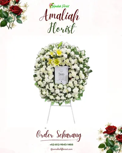 Krans Bunga Duka Cita di Tampaksiring